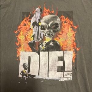 VTG 2006 Destroy All Humans! 2 Video Game Promo Tee Shirt Alien PS2 Xbox XL